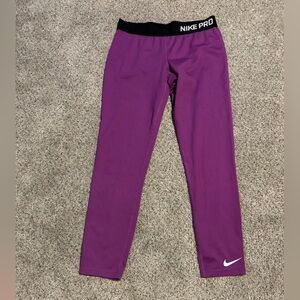 Nike Pro Purple Leggings